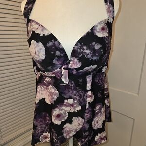 Floral Bathings Suit Top